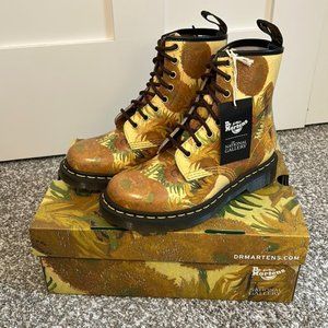 Doc Martens The National Gallery Van Gogh Sunflowers Boots NWT 🔥🔥🔥